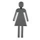 Toalett skilt Dame