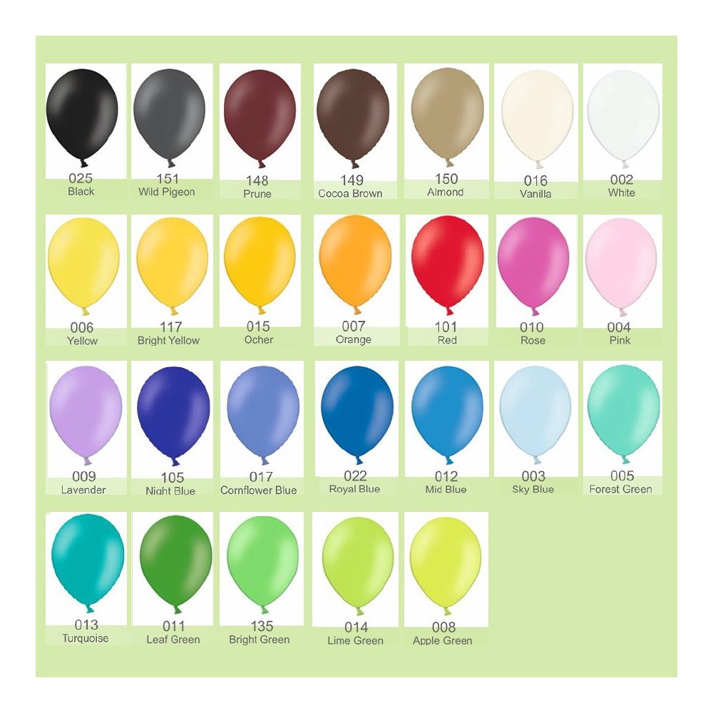 Ballong - velg farge
