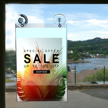 Plakatlomme m/hull til oppheng