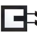 Led-lysskilt med utfrest emblem