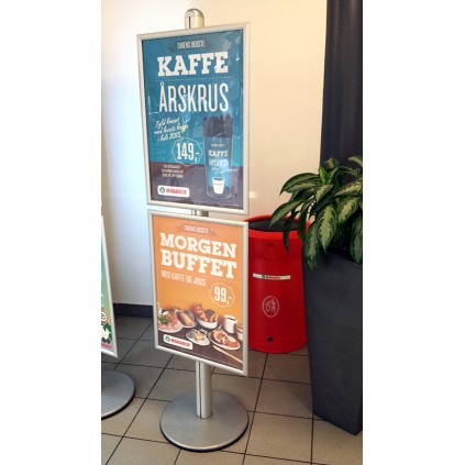 Plakatramme til reklamestativ