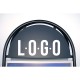 Plasser logoen din på gatebukk med buet topp