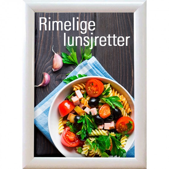 Plakatramme hvit
