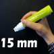 Tavle penn hvit 15mm