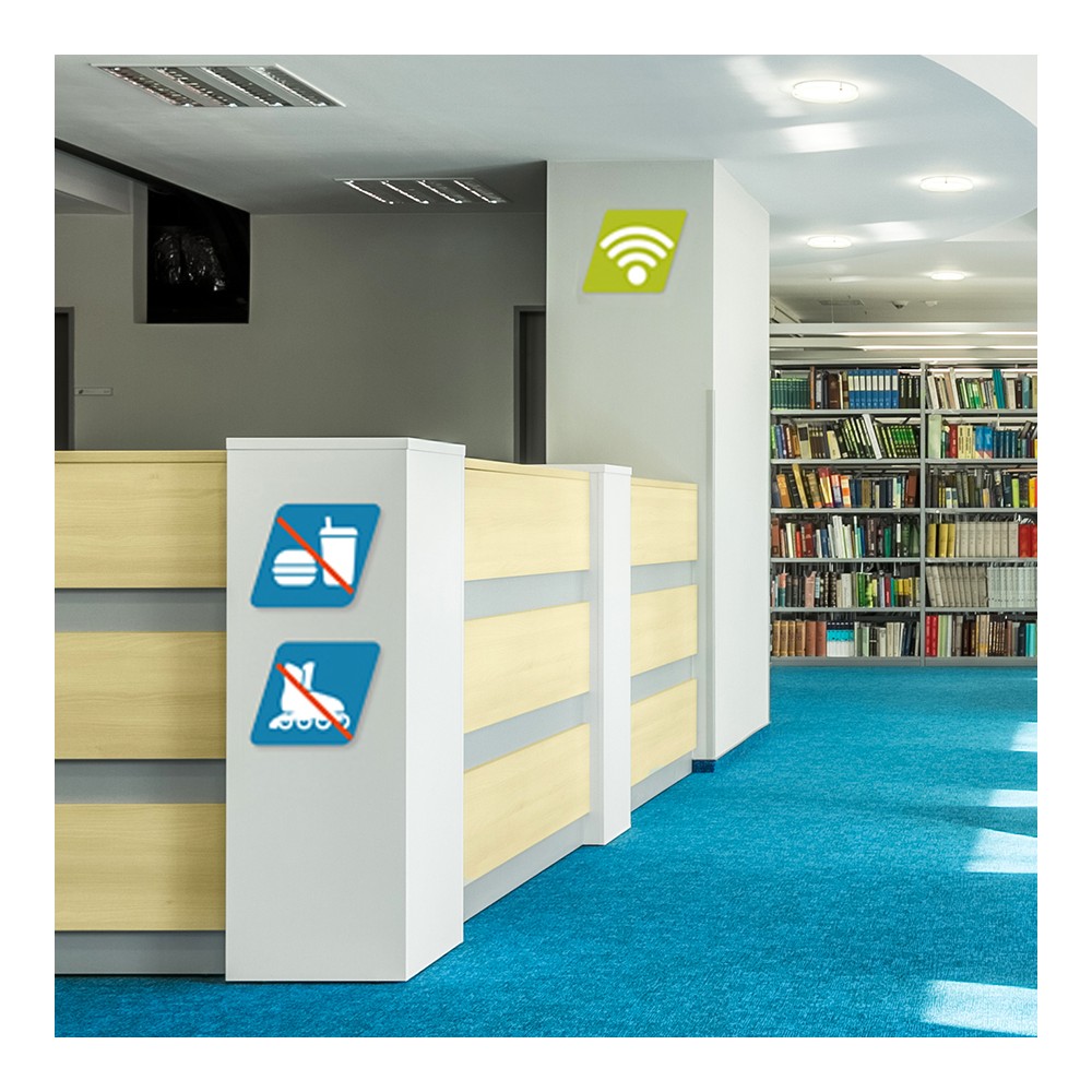 Kontorskilt kan brukes til alt av merking på biblioteker og i kantiner