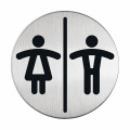 Toalett skilt unisex