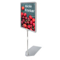 Billig plakatstativ med plast eller metall fot