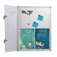 Oppslagstavle for utebruk med whiteboard og magnet