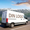 Bilreklame med design og montering