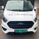 JGL Gruppen har fått montert Medium bilreklame hos Skiltdisplay